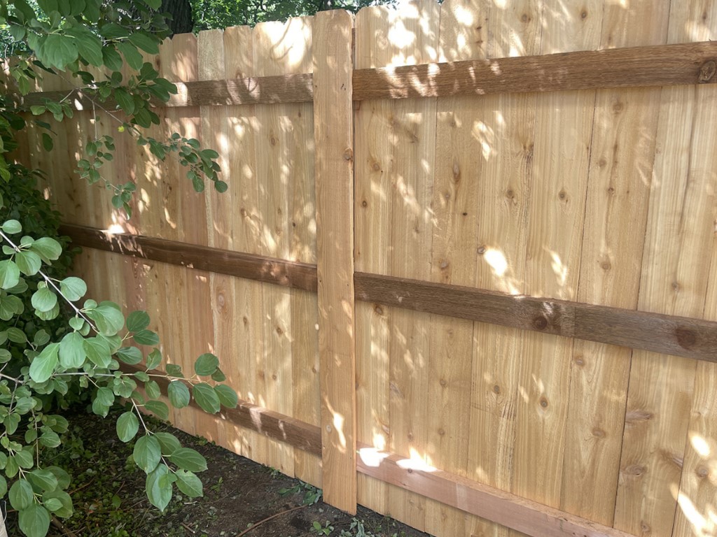 wood fencing in West Metro Minnesota