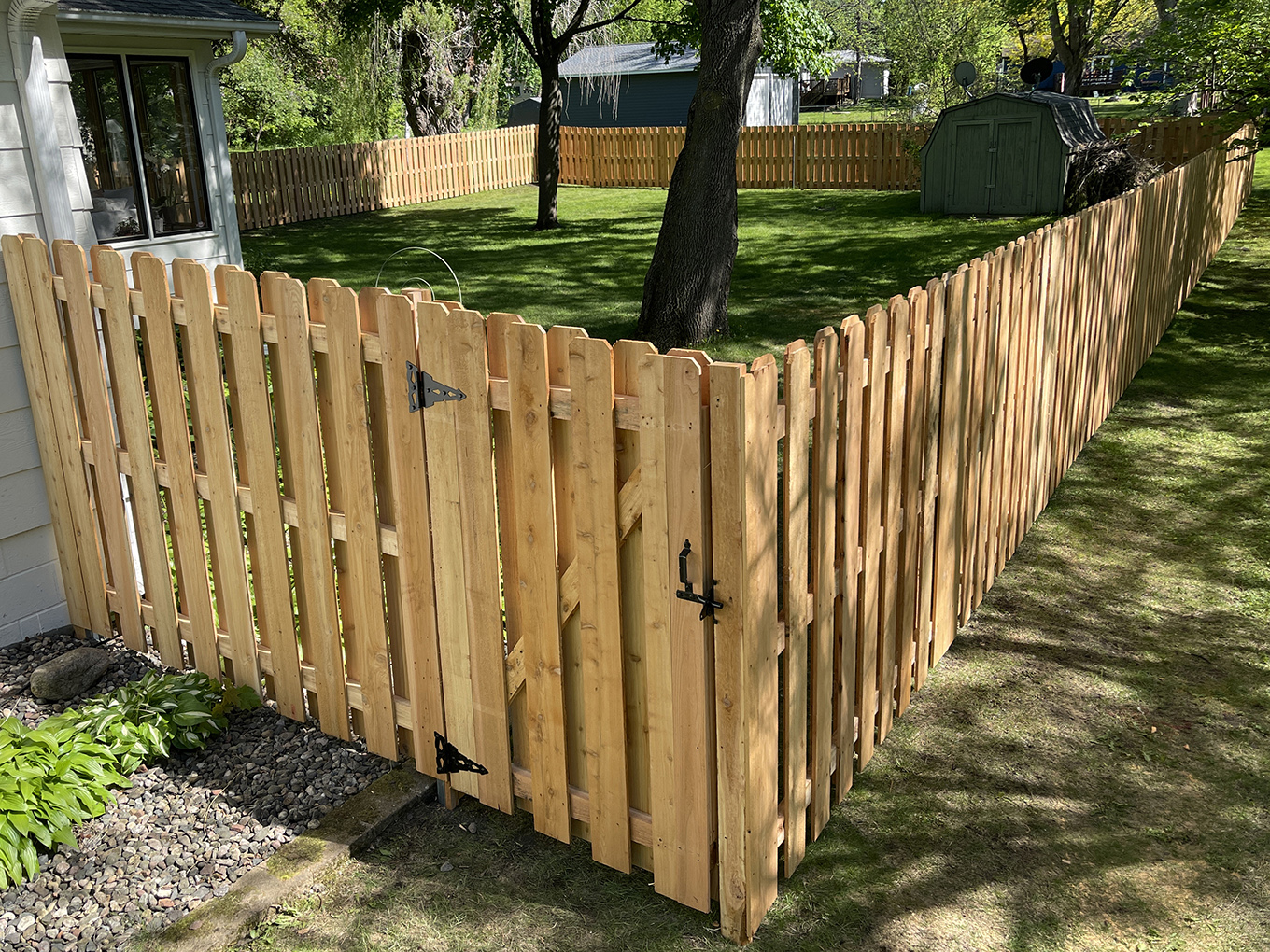 Wood pet fencing in Twin Cities, MN Minnesota