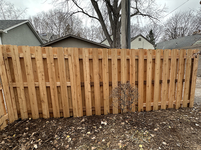 Prior Lake MN Shadowbox style wood fence