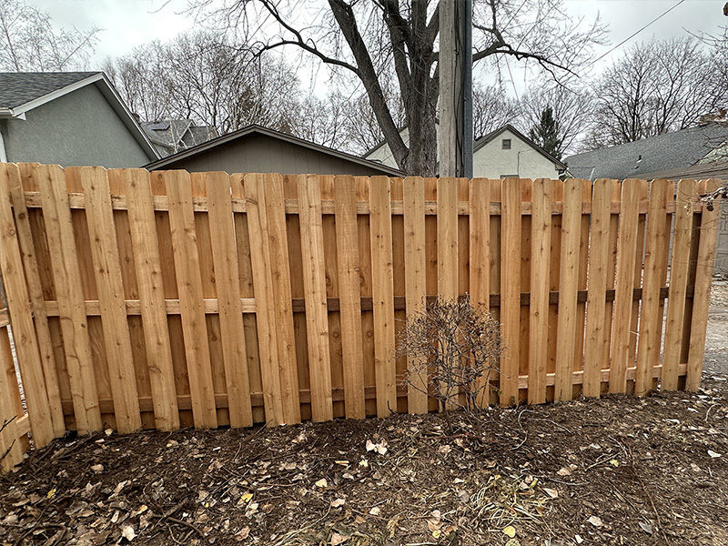 Shakopee MN Shadowbox style wood fence